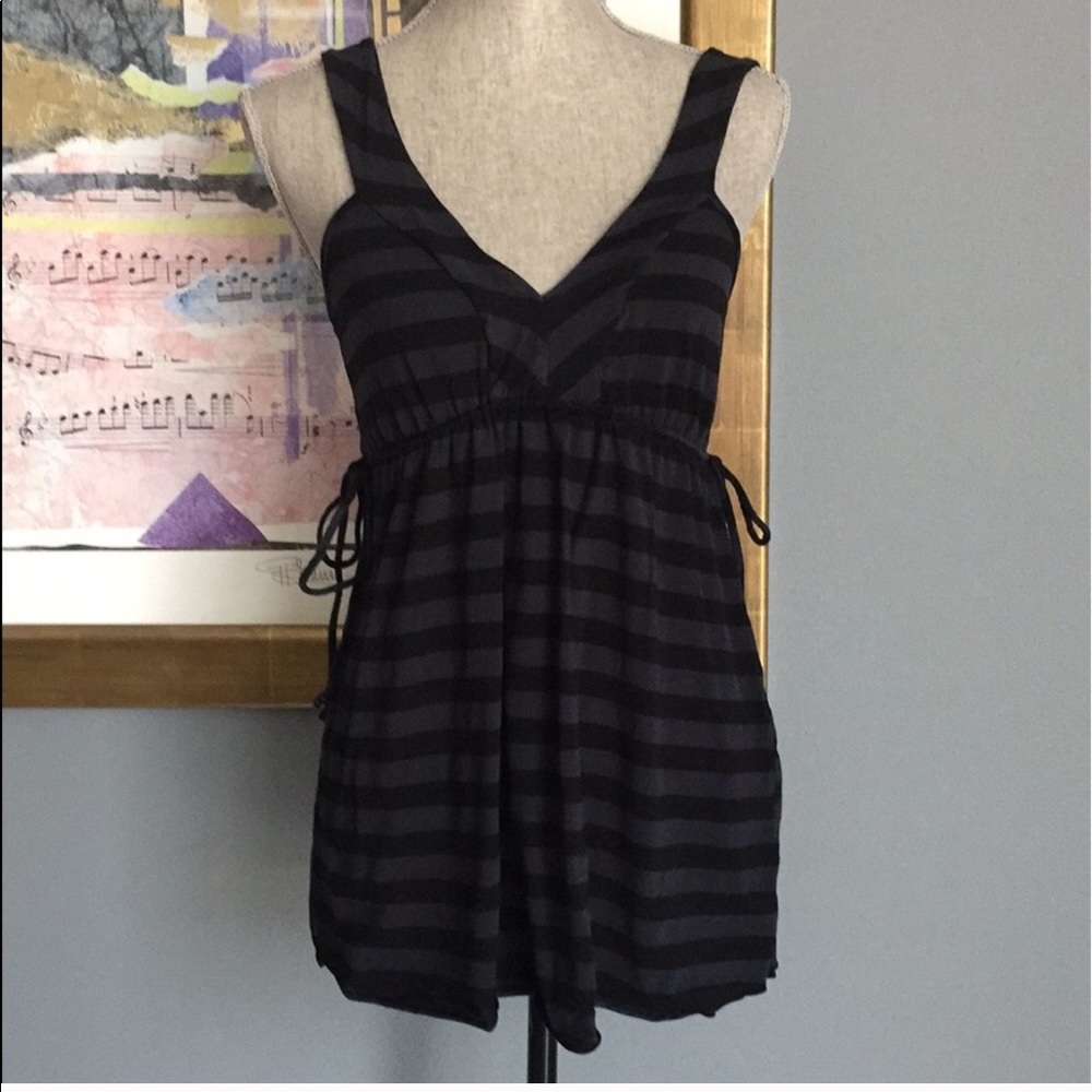Ella Moss Empire Tank With Side Drawstrings